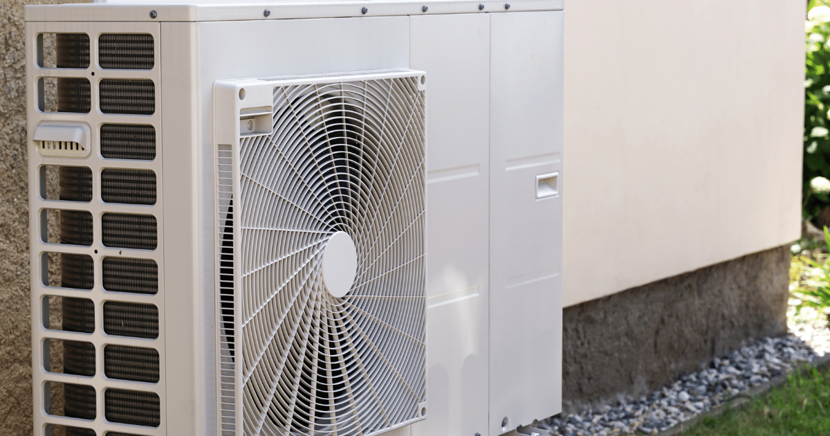 zoomed in heat pump