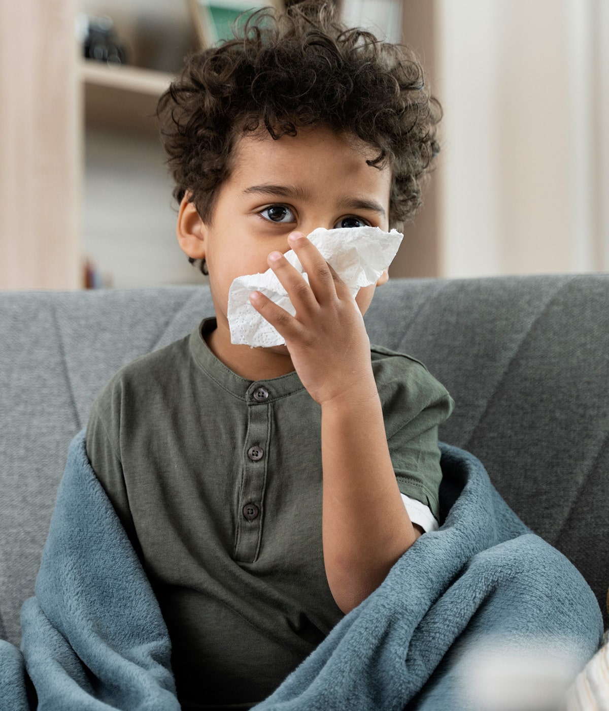 Child sick with cold
