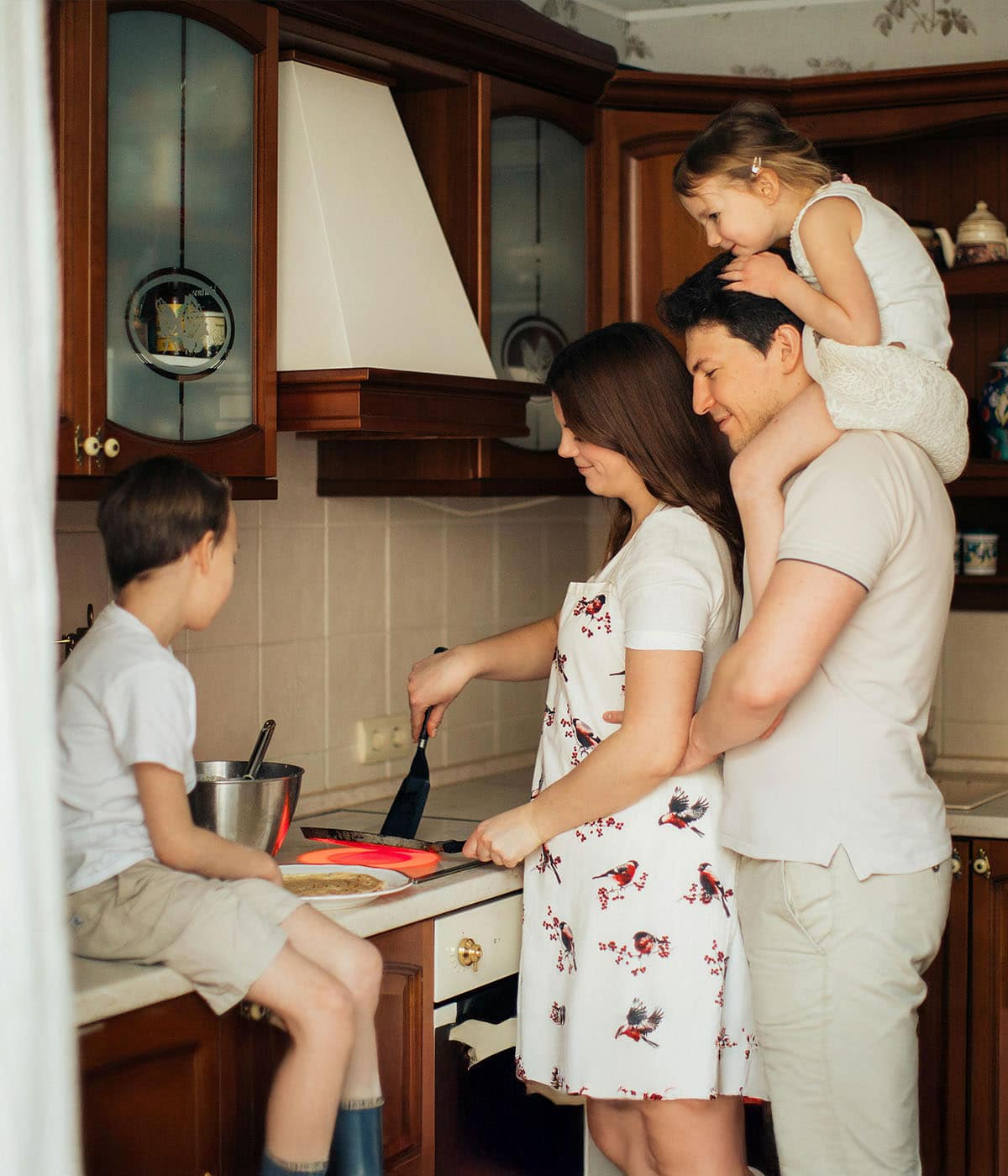family cooking
