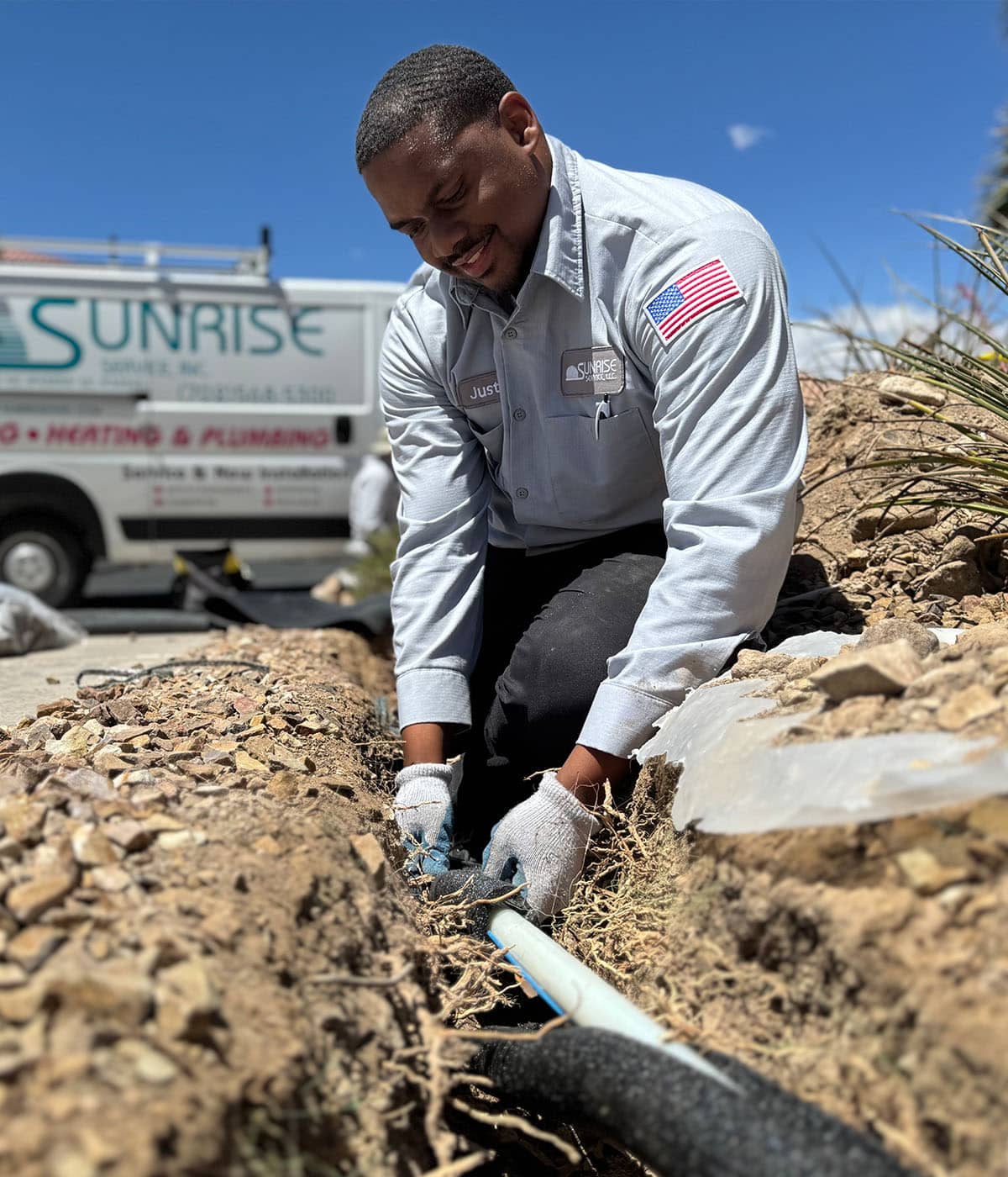 installing pipe underground